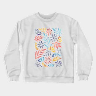 Watercolor floral pattern Crewneck Sweatshirt